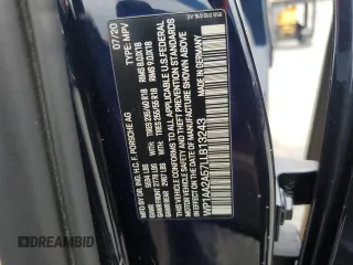 2020 Porsche Macan z VIN WP1AA2A57LLB13243, wystawiony jako Copart lot #53845065 z przebiegiem 42 019 mil mil oraz Szkoda całkowita • Salvage title. Historia ofert i sprzedaży dostępna na DreamBid. Obrazek 13.