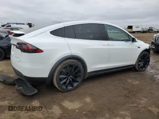 2020 Tesla Model X Long Range with VIN 5YJXCBE25LF235706, listed as a Copart auction lot 51224765 with 82,741 mi miles and Salvage Title. Bid and sale history available at carsss.com. Image 3.