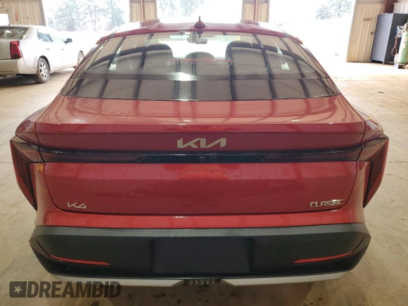 2025 Kia K4 LXS with VIN 3KPFT4DE9SE022538, listed as a Copart auction lot 45239335 with 4,249 mi miles and Salvage Title. Bid and sale history available at carsss.com. Image 6.