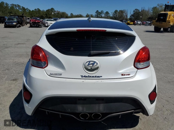 2015 Hyundai Veloster Turbo with VIN KMHTC6AE6FU238983, listed as a Copart auction lot 49506085 with 122,909 mi miles and Salvage title. Bid and sale history available at DreamBid. Image 6.
