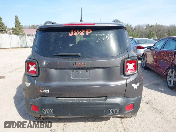 2016 Jeep Renegade Latitude with VIN ZACCJBBT8GPE15701, listed as a IAAI auction lot 41785585 with Not Provided miles. Bid and sale history available at carsss.com. Image 16.