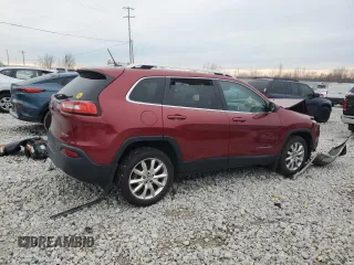2015 Jeep Cherokee Limited with VIN 1C4PJLDB6FW516426, listed as a Copart auction lot 80446464 with Not Provided miles and Salvage Title. Bid and sale history available at DreamBid. Image 3.
