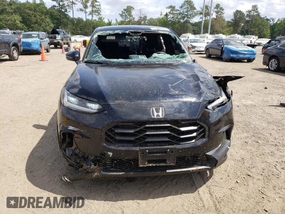 2024 Honda HR-V Sport with VIN 3CZRZ2H54RM775642, listed as a Copart auction lot 57091805 with 18,659 mi miles and Salvage title. Bid and sale history available at DreamBid. Image 5.