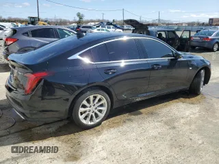 2024 Cadillac CT5 Luxury with VIN 1G6DX5RK0R0127765, listed as a Copart auction lot 50882525 with 8,060 mi miles and Salvage title. Bid and sale history available at DreamBid. Image 3.