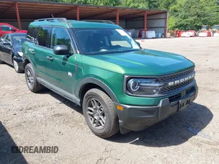 2025 Ford Bronco Sport Big Bend with VIN 3FMCR9BN9SRE38434, listed as a IAAI auction lot 42733132 with 10,643 mi miles and . Bid and sale history available at DreamBid. Image 1.