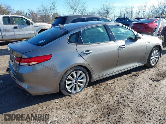 2016 Kia Optima EX with VIN 5XXGU4L36GG098749, listed as a IAAI auction lot 41191912 with 113,019 mi miles and . Bid and sale history available at DreamBid. Image 4.