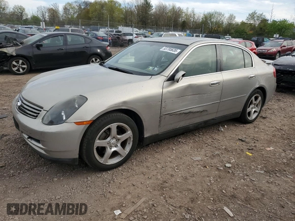 2003 Infiniti G35 with VIN JNKCV51E03M307315, listed as a Copart auction lot 53795635 with 166,050 mi miles and Salvage Title. Bid and sale history available at DreamBid. Image 1.