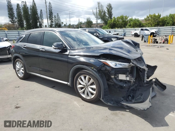 2019 Infiniti QX50 LUXE with VIN 3PCAJ5M16KF117748, listed as a Copart auction lot 52475865 with 95,620 mi miles and Non Repairable. Bid and sale history available at carsss.com. Image 4.