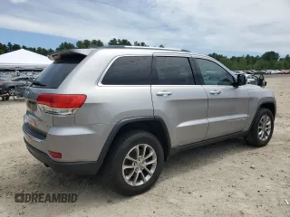 2014 Jeep Grand Cherokee Limited with VIN 1C4RJFBG1EC568989, listed as a Copart auction lot 62612105 with 164,534 mi miles and Clean title. Bid and sale history available at DreamBid. Image 3.
