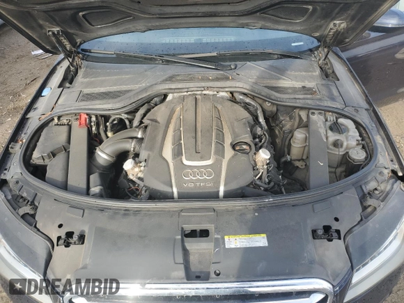 2013 Audi A8 L 4.0L with VIN WAUR2AFD9DN034039, listed as a Copart auction lot 77775634 with 191,803 mi miles and Salvage Title. Bid and sale history available at carsss.com. Image 11.