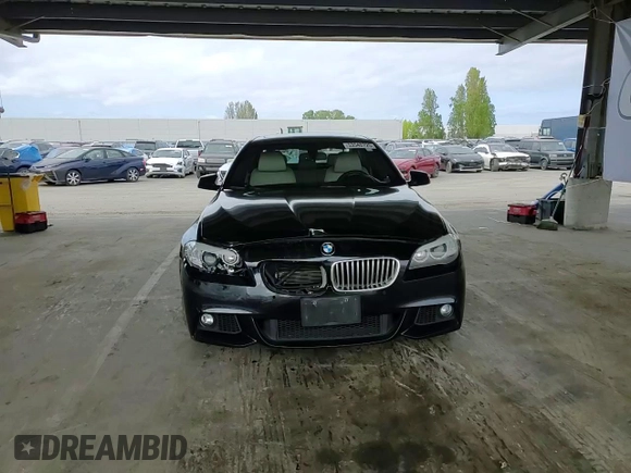 2013 BMW 5 Series 550i with VIN WBAFR9C52DDX80316, listed as a Copart auction lot 53540725 with 122,896 mi miles and Salvage Title. Bid and sale history available at carsss.com. Image 11.