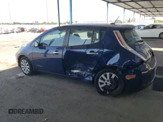 2016 Nissan LEAF S with VIN 1N4BZ0CPXGC315085, listed as a Copart auction lot 61111805 with 65,201 mi miles and Salvage title. Bid and sale history available at DreamBid. Image 2.