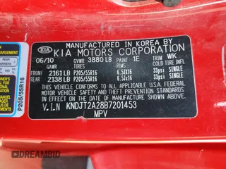 2011 Kia Soul + with VIN KNDJT2A28B7201453, listed as a Copart auction lot 48331835 with 0 mi miles and Salvage Title. Bid and sale history available at carsss.com. Image 13.