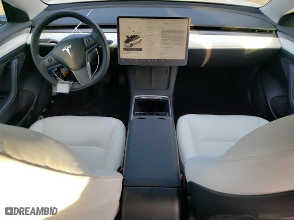 2022 Tesla Model 3 with VIN 5YJ3E1EA2NF358604, listed as a Copart auction lot 47611475 with 37,450 mi miles and Salvage Title. Bid and sale history available at carsss.com. Image 8.