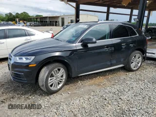 2019 Audi Q5 Premium Plus with VIN WA1BNAFYXK2046742, listed as a Copart auction lot 53631855 with 86,357 mi miles and Salvage title. Bid and sale history available at DreamBid. Image 1.