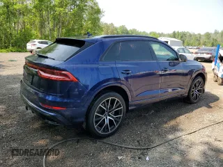 2019 Audi Q8 Prestige with VIN WA1FVAF11KD042250, listed as a Copart auction lot 60295425 with 165,420 mi miles and Salvage title. Bid and sale history available at DreamBid. Image 3.