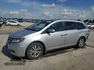 2015 Honda Odyssey EX-L z VIN 5FNRL5H68FB032533, wystawiony jako Copart lot #54592125 z przebiegiem 57 883 mil mil oraz Szkoda całkowita • Salvage title. Historia ofert i sprzedaży dostępna na DreamBid. Obrazek 1.