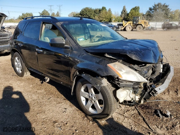 2003 Nissan Murano SE with VIN JN8AZ08W53W210957, listed as a Copart auction lot 75673144 with 159,902 mi miles and Salvage Title. Bid and sale history available at carsss.com. Image 4.