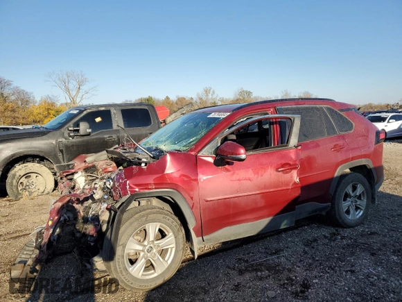 2019 Toyota RAV4 XLE with VIN JTMP1RFV5KJ003203, listed as a Copart auction lot 78794664 with 0 mi miles and Salvage Title. Bid and sale history available at carsss.com. Image 1.