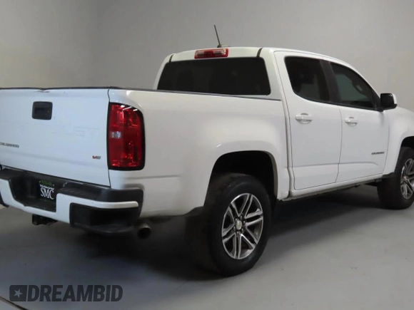 2021 Chevrolet Colorado 2WD Work Truck with VIN 1GCGSBEN7M1251123, listed as a Copart auction lot 62590085 with 116,430 mi miles and Salvage title. Bid and sale history available at DreamBid. Image 3.