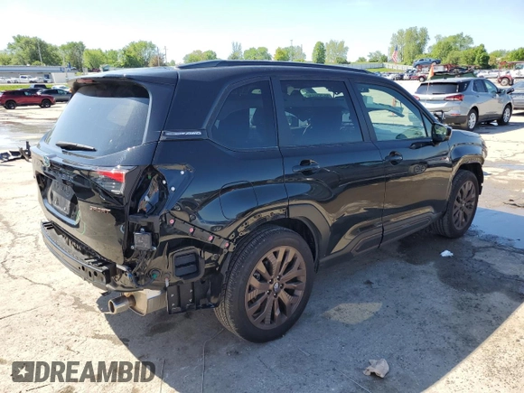 2025 Subaru Forester Special Sports with VIN JF2SLDHC1SH402377, listed as a Copart auction lot 55293885 with 10,080 mi miles and Salvage title. Bid and sale history available at DreamBid. Image 3.