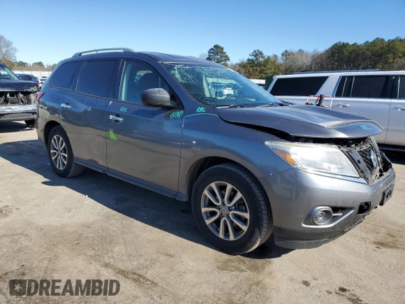 2016 Nissan Pathfinder S with VIN 5N1AR2MN5GC667968, listed as a Copart auction lot 89003405 with 156,253 mi miles and Salvage Title. Bid and sale history available at carsss.com. Image 4.