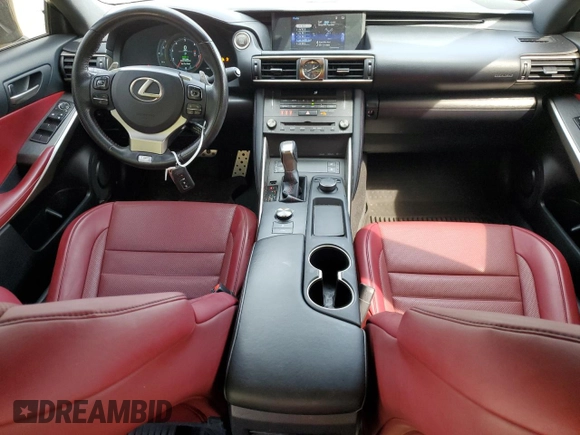 2019 Lexus IS 300 with VIN JTHC81D2XK5035236, listed as a Copart auction lot 54554095 with 70,847 mi miles and Salvage title. Bid and sale history available at DreamBid. Image 8.