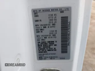 2020 Nissan NV200 SV с VIN 3N6CM0KN8LK703561, выставлен на аукционе IAAI как лот 41431228 с пробегом 89 111 миль миль и . История ставок и продаж доступна на DreamBid. Изображение 9.
