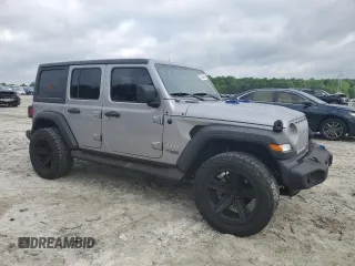 2021 Jeep Wrangler Unlimited Sport S with VIN 1C4HJXDGXMW515137, listed as a Copart auction lot 57226435 with 68,506 mi miles and Salvage title. Bid and sale history available at DreamBid. Image 4.