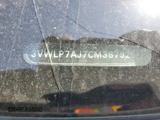 2012 Volkswagen Jetta SEL with VIN 3VWLP7AJ7CM387928, listed as a Copart auction lot 54394945 with Not provided miles and Salvage title. Bid and sale history available at DreamBid. Image 12.
