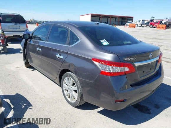 2013 Nissan Sentra SV with VIN 3N1AB7AP0DL706058, listed as a IAAI auction lot 41823244 with 149,209 mi miles. Bid and sale history available at carsss.com. Image 3.
