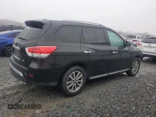 2016 Nissan Pathfinder SV with VIN 5N1AR2MNXGC617017, listed as a Copart auction lot 44770425 with 213,751 mi miles and Salvage Title. Bid and sale history available at carsss.com. Image 3.