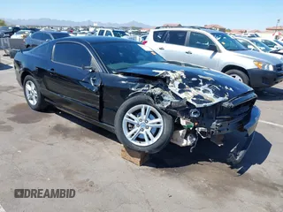 2013 Ford Mustang V6 with VIN 1ZVBP8AM0D5241888, listed as a IAAI auction lot 42110605 with 197,477 mi miles. Bid and sale history available at carsss.com. Image 1.