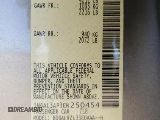 2014 Nissan Altima S with VIN 1N4AL3AP3EN250454, listed as a Copart auction lot 49827605 with 124,916 mi miles and Salvage Title. Bid and sale history available at DreamBid. Image 14.