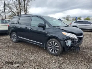 2020 Toyota Sienna XLE with VIN 5TDDZ3DC3LS229836, listed as a Copart auction lot 55133065 with 94,599 mi miles and Salvage Title. Bid and sale history available at DreamBid. Image 4.