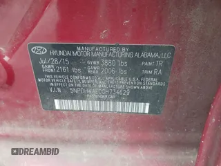 2016 Hyundai Elantra SE с VIN 5NPDH4AE0GH734629, выставлен на аукционе IAAI как лот 42445173 с пробегом 205 010 миль миль и . История ставок и продаж доступна на DreamBid. Изображение 9.