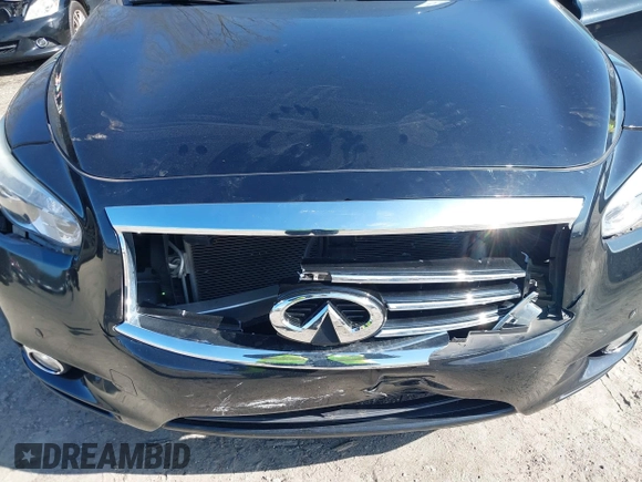 2014 Infiniti QX60 with VIN 5N1AL0MN9EC508017, listed as a IAAI auction lot 41591790 with 112,806 mi miles. Bid and sale history available at carsss.com. Image 6.
