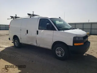 2023 Chevrolet Express Cargo Van with VIN 1GCWGAFP0P1232439, listed as a Copart auction lot 49666885 with 74,389 mi miles and Clean Title. Bid and sale history available at carsss.com. Image 4.