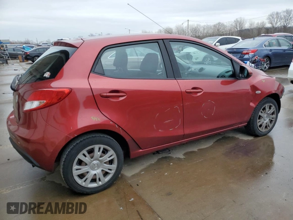 2014 Mazda 2 Sport with VIN JM1DE1KY7E0177518, listed as a Copart auction lot 85895094 with 107,486 mi miles and Salvage Title. Bid and sale history available at carsss.com. Image 3.