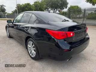 2017 Infiniti Q50 Premium with VIN JN1EV7AR8HM835199, listed as a Copart auction lot 63226895 with 46,714 mi miles and Salvage title. Bid and sale history available at DreamBid. Image 2.