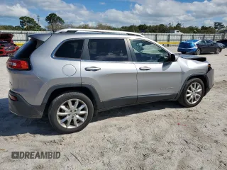 2017 Jeep Cherokee Limited with VIN 1C4PJLDB6HW602869, listed as a Copart auction lot 46781115 with 96,789 mi miles and Salvage Title. Bid and sale history available at carsss.com. Image 3.