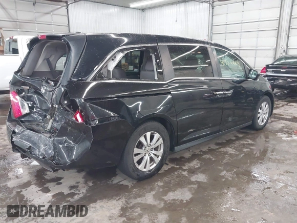 2015 Honda Odyssey EX-L with VIN 5FNRL5H6XFB019430, listed as a IAAI auction lot 41954209 with 161,389 mi miles and . Bid and sale history available at DreamBid. Image 4.