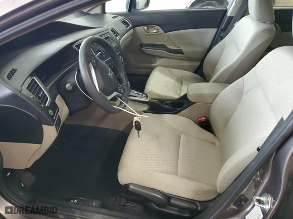 2014 Honda Civic Sedan LX with VIN 19XFB2F58EE205390, listed as a Copart auction lot 51830745 with 81,918 mi miles and Salvage Title. Bid and sale history available at carsss.com. Image 7.