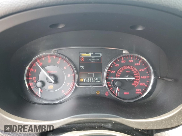 2015 Subaru WRX с VIN JF1VA1A65F9813954, выставлен на аукционе Copart как лот 60825315 с пробегом 187 738 миль миль и Чистый • Clean title. История ставок и продаж доступна на DreamBid. Изображение 9.