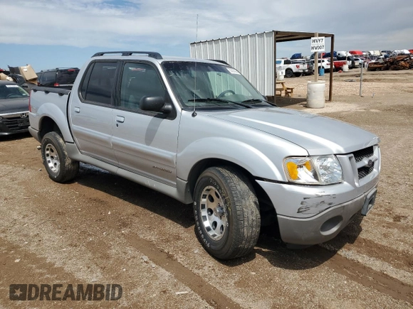 2002 Ford Explorer Sport Trac Value with VIN 1FMZU67E02UC23257, listed as a Copart auction lot 55503605 with 107,053 mi miles and Salvage title. Bid and sale history available at DreamBid. Image 4.