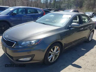 2011 Kia Optima EX with VIN KNAGN4A66B5091790, listed as a IAAI auction lot 42055648 with 208,098 mi miles and . Bid and sale history available at carsss.com. Image 2.