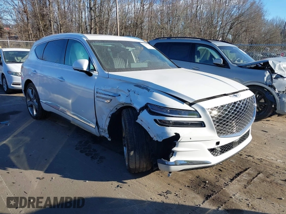 2023 Genesis GV80 with VIN KMUHCESC2PU144051, listed as a IAAI auction lot 41459754 with 14,978 mi miles and . Bid and sale history available at DreamBid. Image 1.