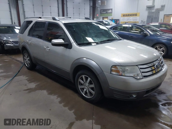 2008 Ford Taurus X SEL with VIN 1FMDK02W88GA12389, listed as a IAAI auction lot 42296138 with 127,484 mi miles and . Bid and sale history available at DreamBid. Image 1.