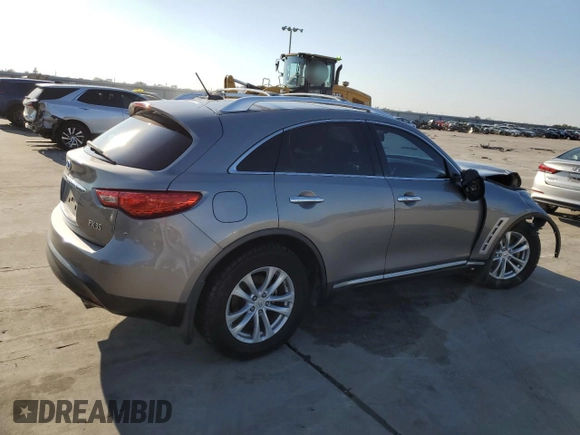 2010 Infiniti FX35 with VIN JN8AS1MU6AM801645, listed as a Copart auction lot 78895164 with 120,728 mi miles and Salvage Title. Bid and sale history available at carsss.com. Image 3.