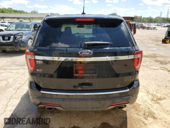 2018 Ford Explorer XLT with VIN 1FM5K7D82JGB94480, listed as a Copart auction lot 55588825 with 98,901 mi miles and Salvage title. Bid and sale history available at DreamBid. Image 6.